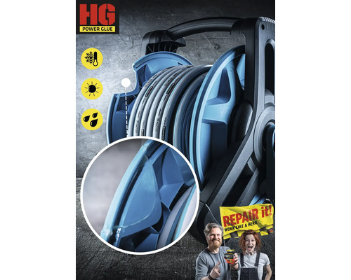 Chariot à tuyau d''arrosage Gardena Classic avec tuyau d''arrosage et symbole de protection contre le gel