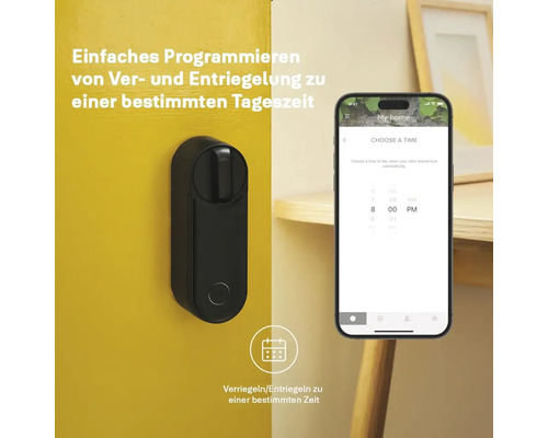 Serrure de porte intelligente avec application smartphone pour le contrôle du temps