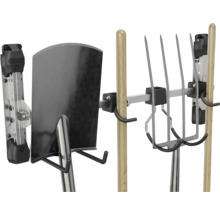 Support à outils de jardin avec pelle et fourche