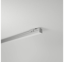 Aufnahme einer Deckenleuchte mit Schiene und Befestigungsclip.