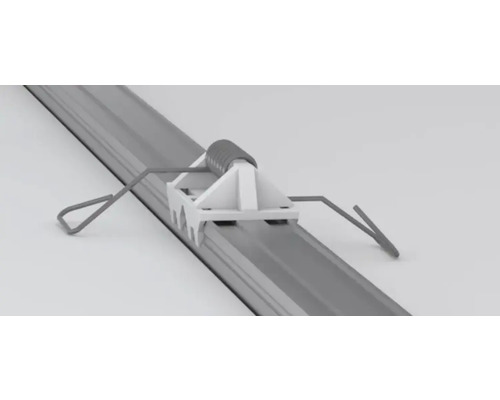 Halterung mit Schiene für ein Sonnenschutzsystem