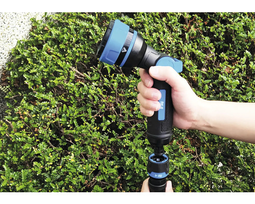 Pistolet d''arrosage pour tuyau d''arrosage avec tête de pulvérisation réglable à la main