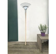 Balai à feuilles avec manche en bois