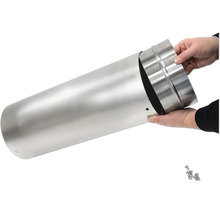 Tuyau de poêle en acier inoxydable assemblé à la main