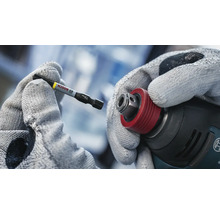 Logo Bosch sur un embout de tournevis avec porte-embout