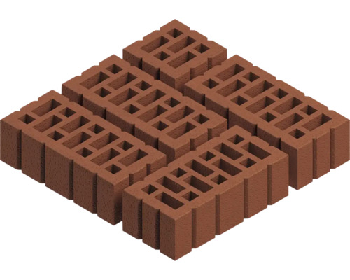 Plusieurs briques avec des trous