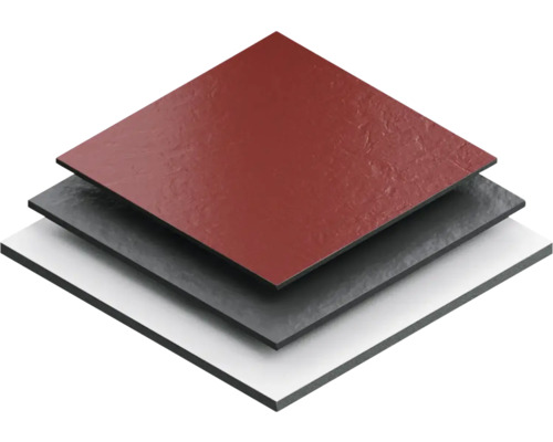 Trois panneaux de construction empilés