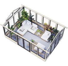 Pavillon Palmako Isabella 22,2 m² inkl. Fussboden 597 x 401 cm tauchgrundiert