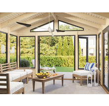 Pavillon Palmako Isabella 14,7 m² inkl. Fussboden 401 x 401 cm weiß