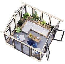 Pavillon Palmako Isabella 14,7 m² inkl. Fussboden 401 x 401 cm weiß