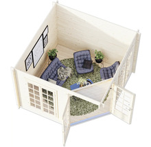 Pavillon Palmako Melanie Low 7 m² 300 x 300 cm apprêt par immersion