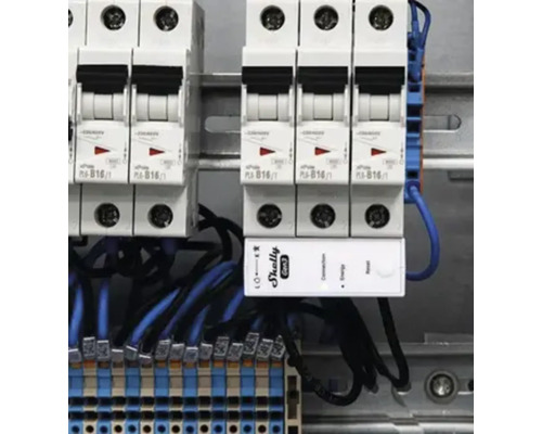 Disjoncteurs avec câblage dans une armoire électrique