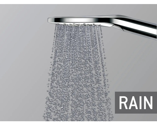 Regenduschkopf mit Wasserstrahl
