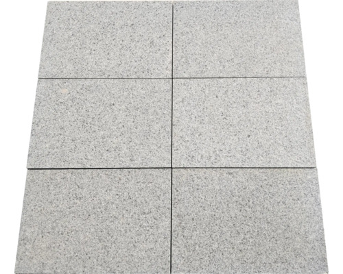 Six dalles de pierre grises pour l'extérieur