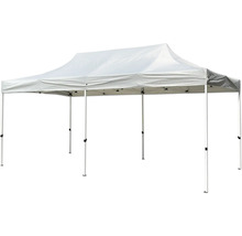 Tente pliante blanche avec cadre métallique