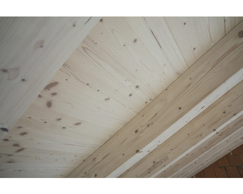 Plafond en lambris bois en épicéa