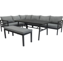 Ensemble de meubles de jardin avec canapé d''angle, table et banc