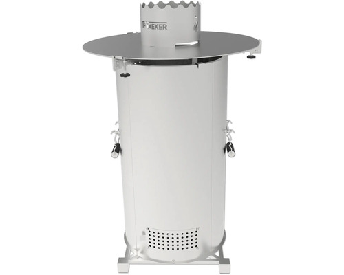 Cheminée de barbecue en acier inoxydable avec table de gril