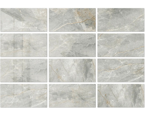 Rechteckige Fliesen mit Marmorstruktur