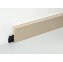Plinthe en bois avec clip de fixation