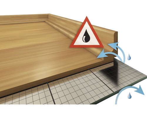 Illustration de protection contre l''humidité dans le sol