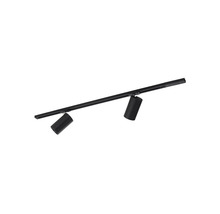 Schwarzes Schienensystem mit zwei Strahlern