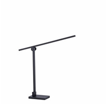 Schwarze Schreibtischlampe mit LED-Beleuchtung