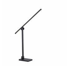 Schwarze LED-Tischleuchte mit verstellbarem Arm