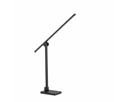 Schwarze LED-Tischleuchte mit verstellbarem Arm