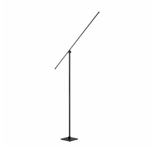 Schwarze LED Stehleuchte mit minimalistischem Design