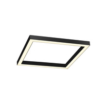 Rechteckige Deckenleuchte aus Metall mit LED-Beleuchtung