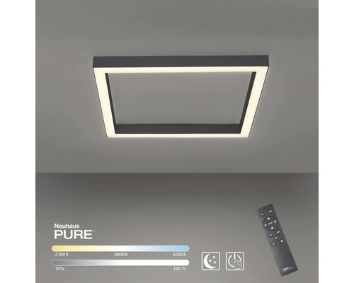 Quadratische Deckenleuchte mit Fernbedienung