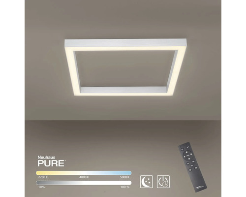 Quadratische Deckenleuchte mit Fernbedienung