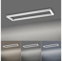 Rechteckige LED Deckenleuchte mit verschiedenen Lichtstimmungen.