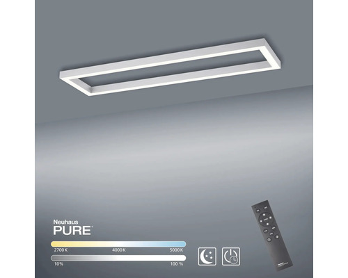 Rechteckige Deckenleuchte mit Fernbedienung