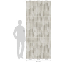 Grossformatige Wandfliese mit den Massen 1125 x 2600 Millimeter zur Wandgestaltung.