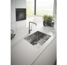 Edelstahlspüle GROHE K700U 55x45 cm graphite 31574AL1