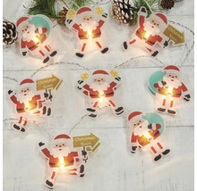 Guirlande lumineuse avec motifs de Père Noël pour décoration de Noël