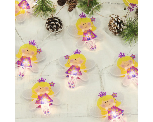 Guirlande lumineuse avec motifs de fées et éclairage LED