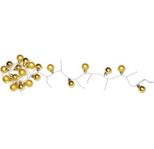 Goldene Kugellichterkette zur Dekoration