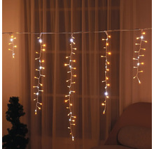 Guirlande lumineuse décorative avec des lumières blanches chaudes et blanches pour une ambiance festive
