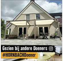 PeddyShield Balkonsonnensegel 2,7 x 1,4 m, rechteck, HDPE 160 g/m² wind- und wasserdurchlässig, cremeweiss