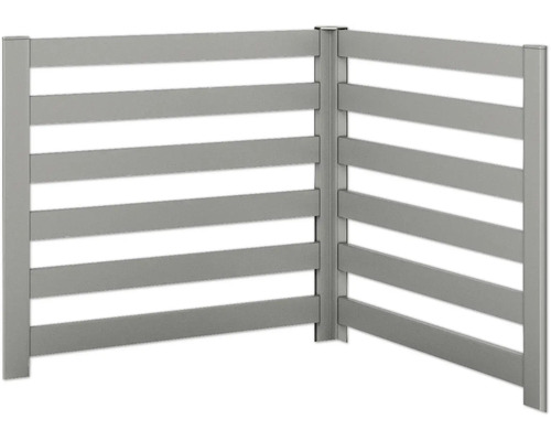 Treillis pour plantes biohort 2 pièces pour forme en L Taille L100 gris quartz métallique