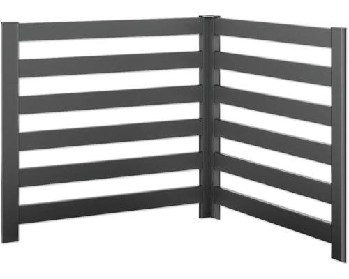 Treillis pour plantes biohort 2 pièces pour forme en L Taille L100 gris foncé métallique