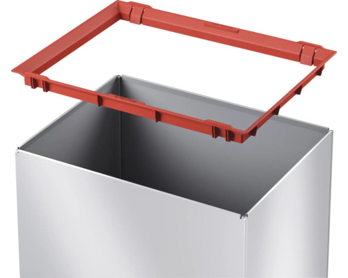 Abfallbehälter mit Rahmenaufsatz