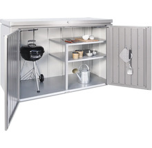 Armoire de jardin avec barbecue, étagères et accessoires de jardin