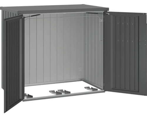 Offene Gerätebox zur Aufbewahrung im Garten