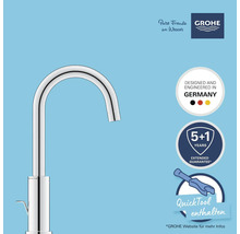 Robinet Grohe avec des informations sur le développement allemand, la garantie et QuickTool