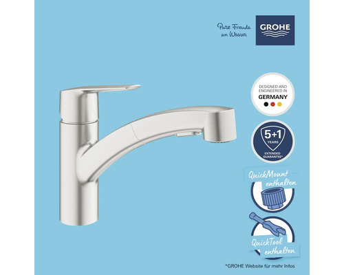 Robinet de cuisine Grohe avec douchette extractible