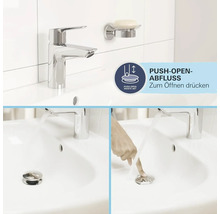 Robinet de lavabo avec porte-savon et garniture de vidange Push-Open